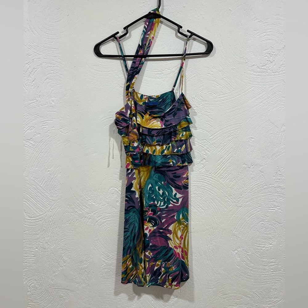 Multicolored mini dress